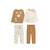 Lot de 2 pyjamas bébé Lamascotte MARRON 1 - vertbaudet enfant 