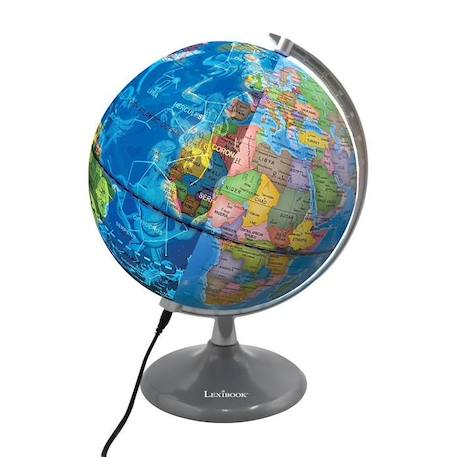 Globe jour et nuit Lumineux – globe terrestre le jour et s’illumine avec la carte des constellations (Anglais) MULTICOLORE 1 - vertbaudet enfant 