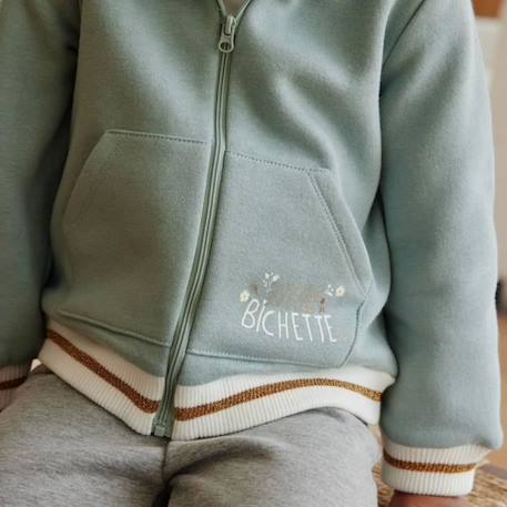 Sweat-shirt à capuche bébé en molleton Alma BLEU 4 - vertbaudet enfant 