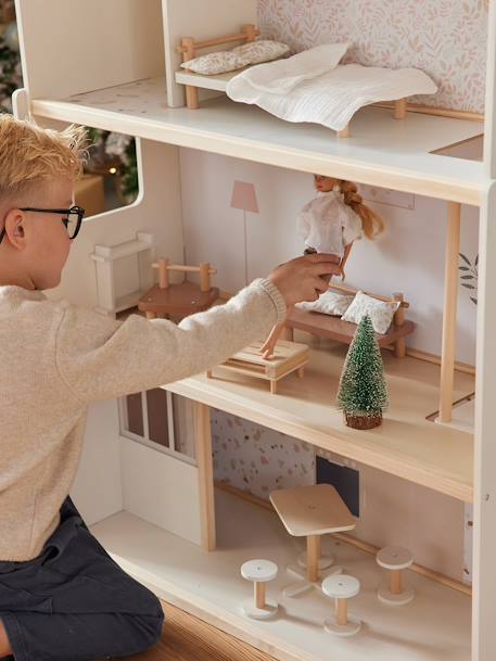 Maison de poupée en bois FSC® blanc 3 - vertbaudet enfant 