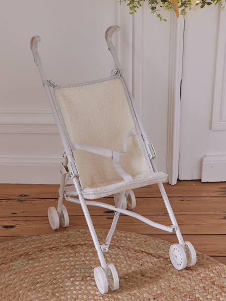 Poussette-canne pour poupon Fleurette vintage+oiseaux+Retro flower+sherpa 20 - vertbaudet enfant 