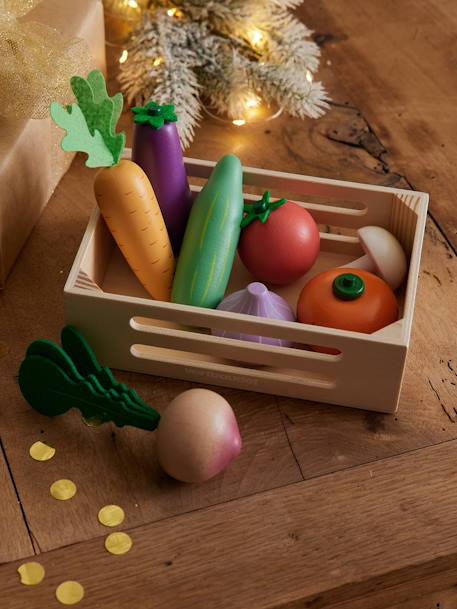 Panier de légumes en bois FSC® bois 1 - vertbaudet enfant 