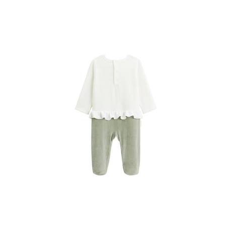 Pyjama bébé en velours Lily VERT+VERT 2 - vertbaudet enfant 