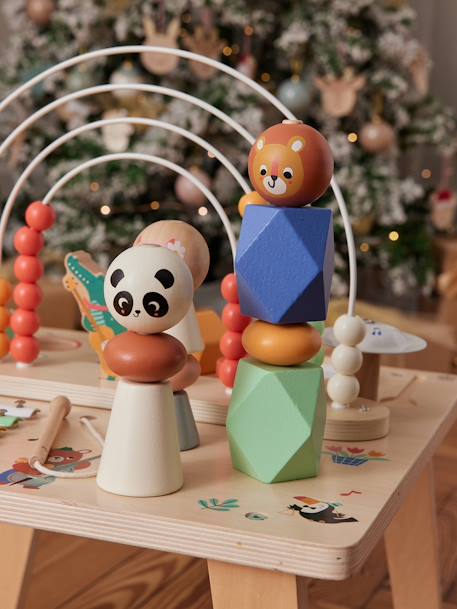 Table d'éveil musicale bois FSC® LES ANIMAUX JOYEUX bois 4 - vertbaudet enfant 