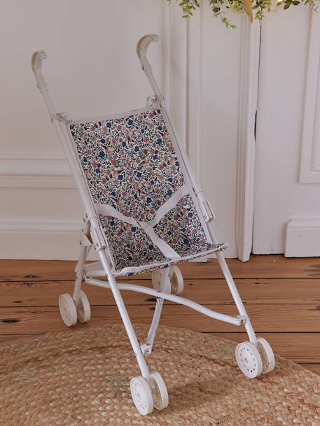 Poussette-canne pour poupon Fleurette vintage+oiseaux+Retro flower+sherpa 8 - vertbaudet enfant 