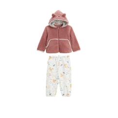 -Ensemble bébé veste en sherpa et pantalon en molleton Bloom