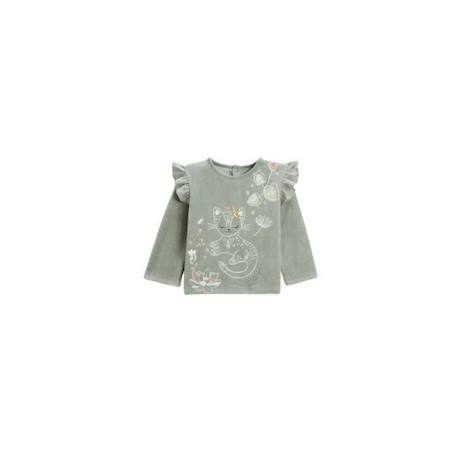 Pyjama bébé 2 pièces en velours Lily VERT 2 - vertbaudet enfant 