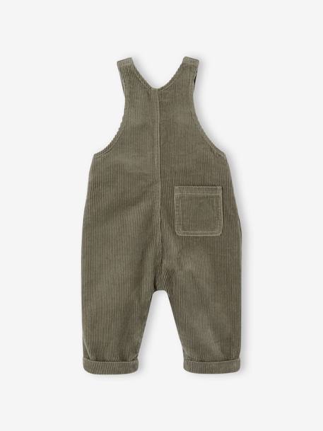 Salopette velours bébé garçon olive+terracotta 2 - vertbaudet enfant 