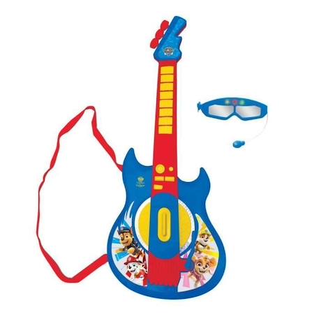 Guitare Électronique Lumineuse Pat’Patrouille avec lunettes équipées d'un micro BLEU 5 - vertbaudet enfant 