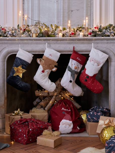 Chaussette de Noël velours souris et lapin vert 4 - vertbaudet enfant 