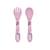 Set fourchette et cuillère en silicone Animaux LICORNE ROSE 2 - vertbaudet enfant 