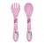 Set fourchette et cuillère en silicone Animaux LICORNE ROSE 1 - vertbaudet enfant 