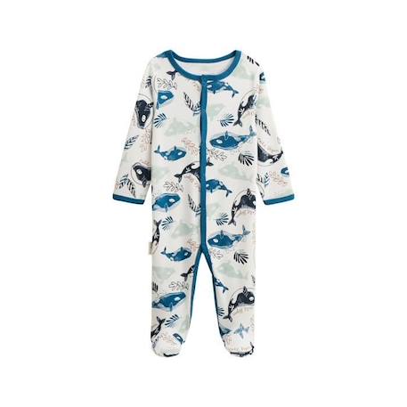 Pyjama bébé Magic Ocean - PETIT BEGUIN - Ouverture en Y - Pieds antidérapants - Bleu BLEU 1 - vertbaudet enfant 