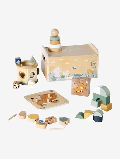 Coffret multi-activités en bois FSC® Tanzanie 3 - vertbaudet enfant 