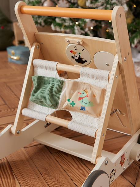 Chariot de marche pliable Les animaux joyeux en bois FSC® bois 7 - vertbaudet enfant 