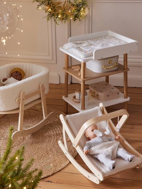 Table à langer poupée en bois FSC® blanc 2 - vertbaudet enfant 