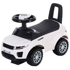 Jouet-Porteur Enfants Voiture HOMCOM - Blanc - Coffre et klaxon - 4 roues - 12-36 mois