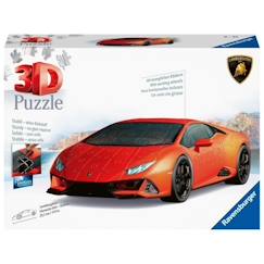 Jouet-Jeux éducatifs-Puzzle 3D Lamborghini Huracán EVO Edition orange - Véhicules et engins - 108 pièces