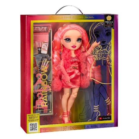 Rainbow High S23 Fashion Doll - Poupée 27 cm Priscilla Perez (Rose) - 1 tenue, 1 paire de chaussures et des accessoires ROSE 6 - vertbaudet enfant 