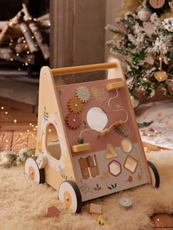 Chariot de marche avec freins en bois FSC®  - vertbaudet enfant