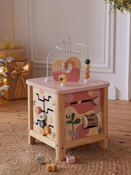 Grand cube d'activités en bois FSC® LOVELY FARM+rose+Savania+Tanzanie 18 - vertbaudet enfant 