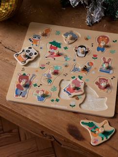 Jouet-Jeux éducatifs-Puzzle boutons Les animaux joyeux en bois FSC®