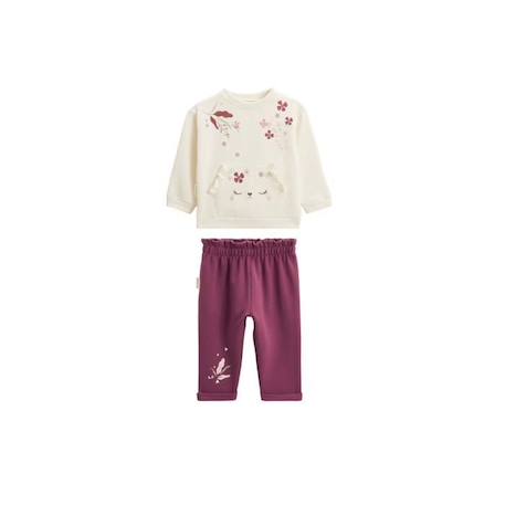 Bébé-Ensemble-Ensemble bébé sweat-shirt et pantalon en molleton Mila