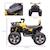 HOMCOM Voiture 4x4 Quad Buggy électrique Enfant 12 V 5 Km/h Max. Effets Lumineux sonores Selle avec Dossier Porte-Bagage Avant JAUNE 4 - vertbaudet enfant 