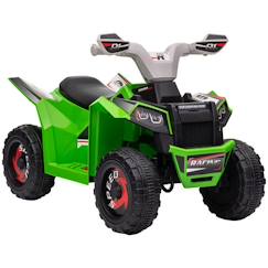 Quad électrique HOMCOM pour enfants véhicule à batterie 6V avec marche avant et arrière 70L x 41,5l x 48,5H cm Vert  - vertbaudet enfant