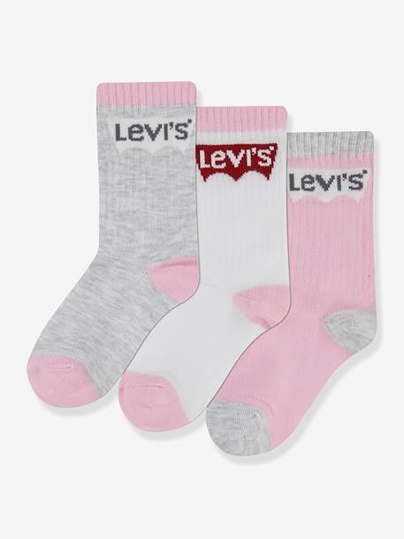 Lot de 3 paires de chaussettes Batwing regular Cut LEVI'S marine+noir+rose 6 - vertbaudet enfant 