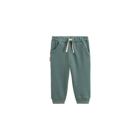 Pantalon bébé en molleton Merlin VERT 1 - vertbaudet enfant 