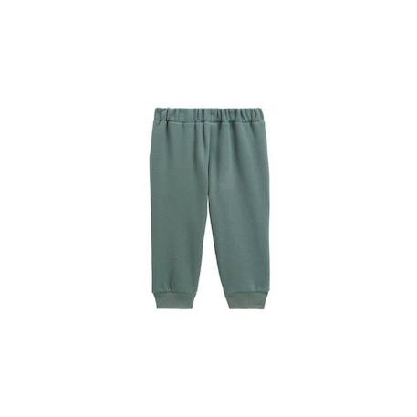 Pantalon bébé en molleton Merlin VERT 2 - vertbaudet enfant 