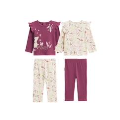 Lot de 2 pyjamas bébé Mila  - vertbaudet enfant