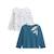 Lot de 2 t-shirts enfant manches longues Bianca BLEU 1 - vertbaudet enfant 