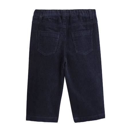 Pantalon bébé en velours côtelé Maia BLEU 2 - vertbaudet enfant 