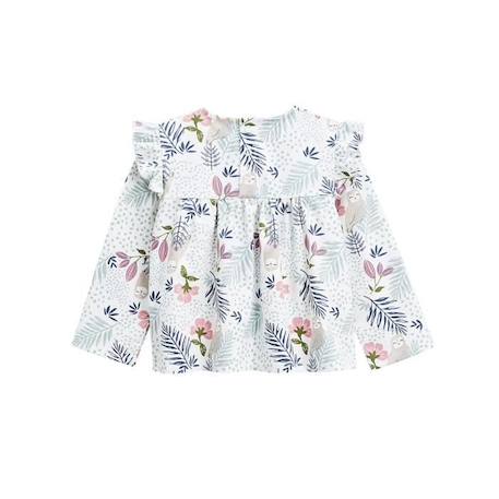 Ensemble bébé blouse et pantalon en molleton Naya BLEU 3 - vertbaudet enfant 