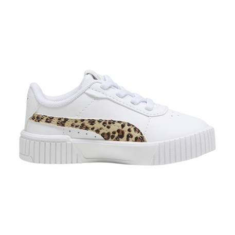 Basket à Lacets Puma Carina 2.0 Animal Update AC Inf - Blanc-Or BLANC 2 - vertbaudet enfant 