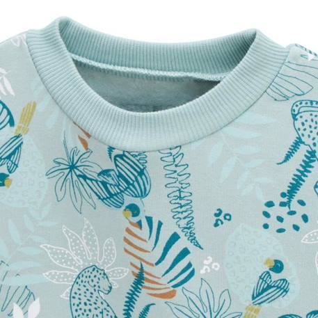 Ensemble bébé sweat-shirt et pantalon en molleton Roméo BLEU 4 - vertbaudet enfant 