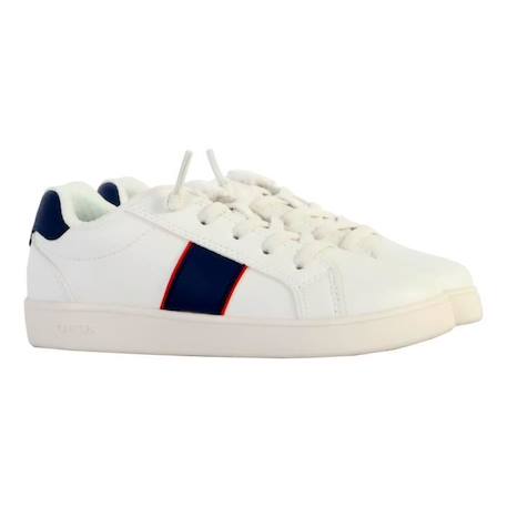 Basket à Lacets Geox Eclyper - Blanc / Marine BLEU 3 - vertbaudet enfant 