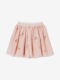 -Jupe de fête en tulle étoiles en sequins fille