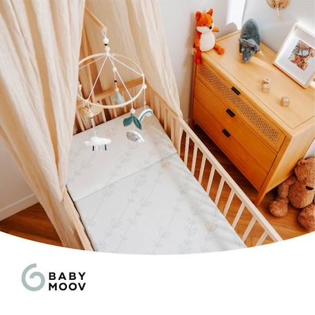 BABYMOOV Plan incliné Cosymat Antibactérien, élimine naturellement les bactéries, adapté aux matelas 60x120 cm BLANC 4 - vertbaudet enfant 