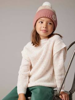 Pull maille moulinée fille  - vertbaudet enfant