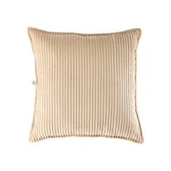 Linge de maison et décoration-Coussin velours côtelé BLOCK BROWN SUGAR