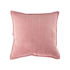 Linge de maison et décoration-Décoration-Coussin velours côtelé BLOCK Pink Mousse