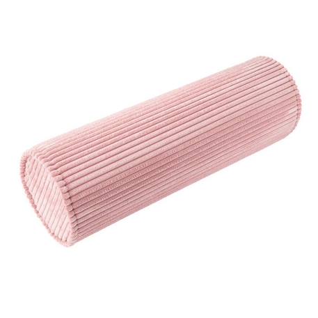 Coussin cilindre velours côtelé ROLL Pink Mousse ROSE 3 - vertbaudet enfant 