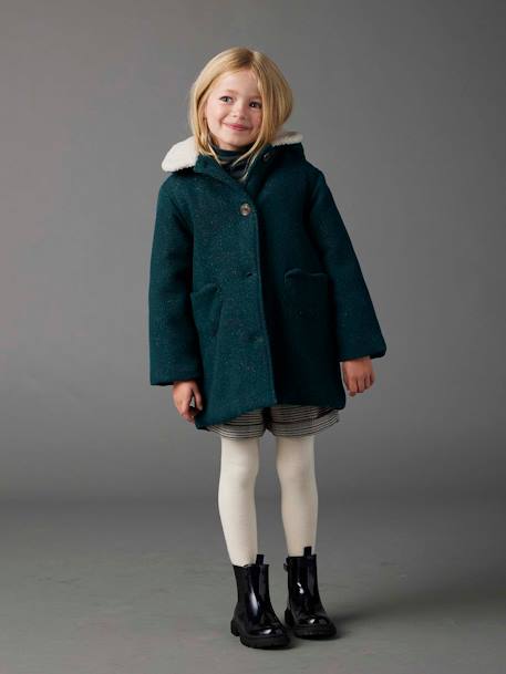 Fille-Manteau, veste-Manteau à capuche fille