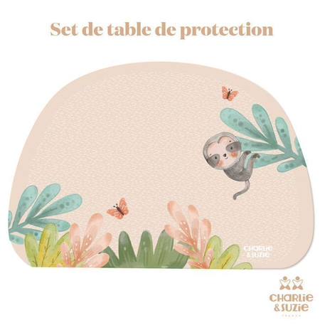 Set de table Paresseux MULTICOLORE 1 - vertbaudet enfant 