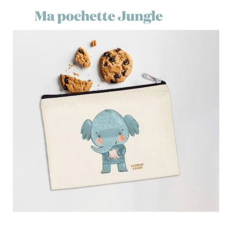 Fille-Accessoires-Pochette zippée gouter Éléphant