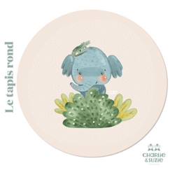 Tapis rond Éléphanteau  - vertbaudet enfant