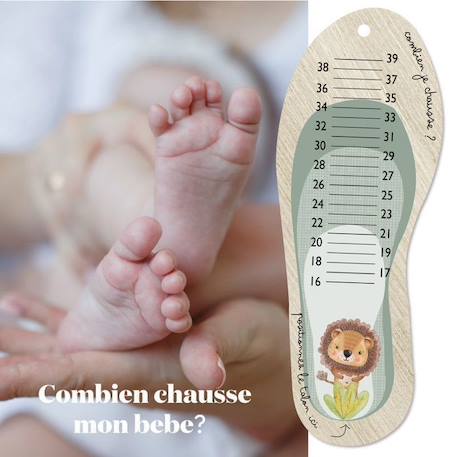 Toise Pédimetre Lion MULTICOLORE 2 - vertbaudet enfant 